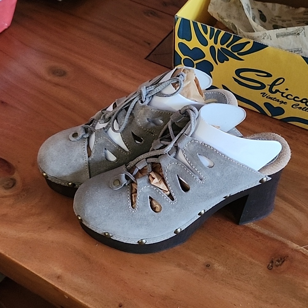 Sbicca Sandals Grey suede New